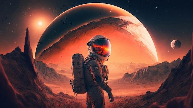 Astronaut Vektor-Zeichen kostenloser Download