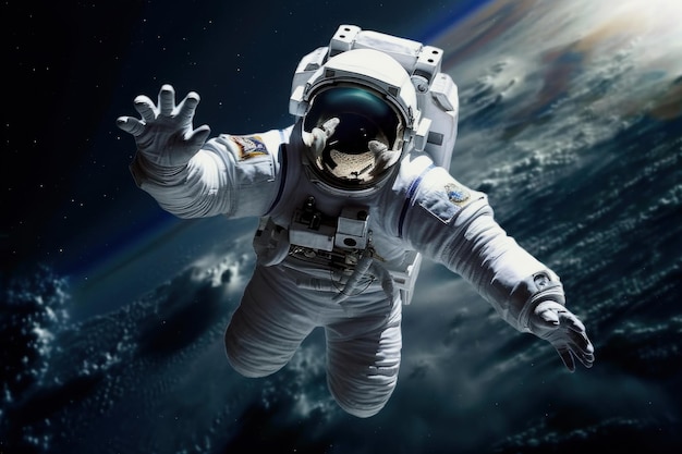 astronauta ao infinito e além da IA generativa