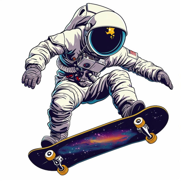 astronauta de skate