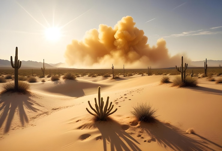 Foto astronauta deserto