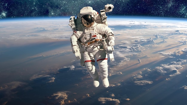 Astronauta en el espacio exterior