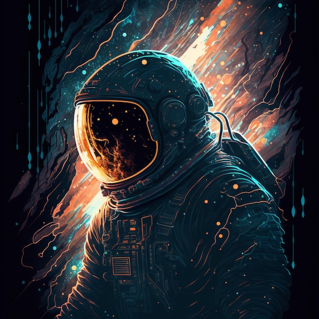 Astronauta en el espacio exterior