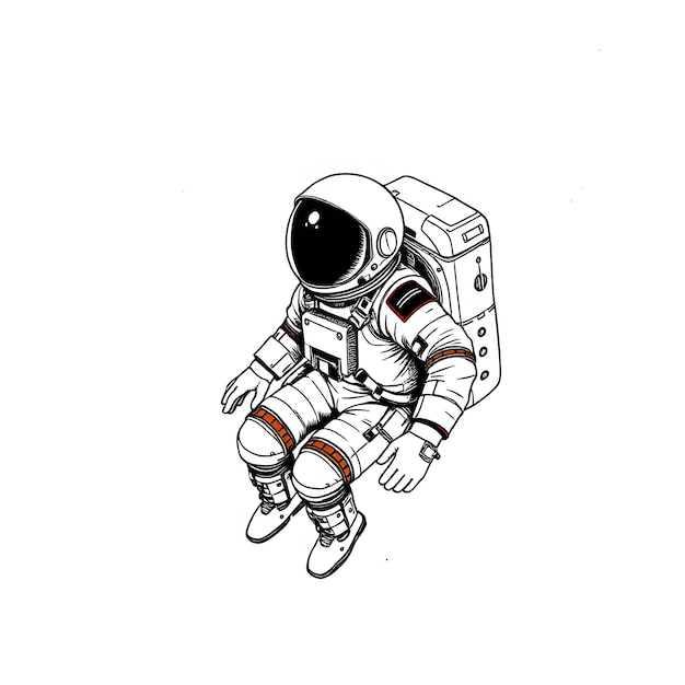 Astronauta flotando en el espacio