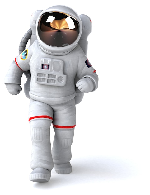 Foto astronauta - ilustração 3d