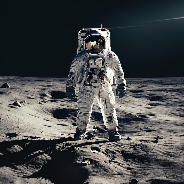 Un astronauta en la luna