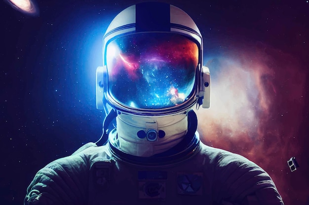 Download imagens astronauta no espaço, 4k, vermelho nubula, galaxy, NO,  astronauta em órbita, astronauta grátis. Imagens livre papel de parede