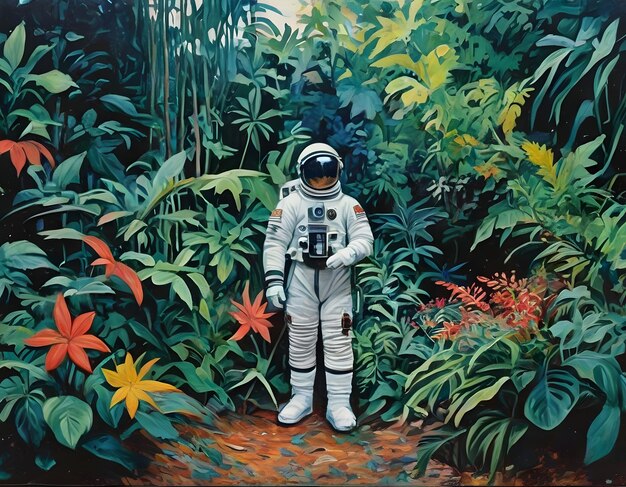 Astronauta numa selva