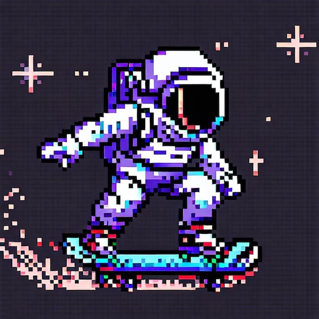 Astronauten-Pixelkunst