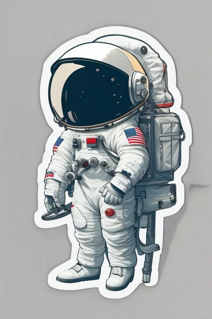 Astronautenaufkleber