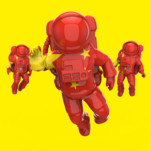 Astronautenkonzept - 3D-Illustration