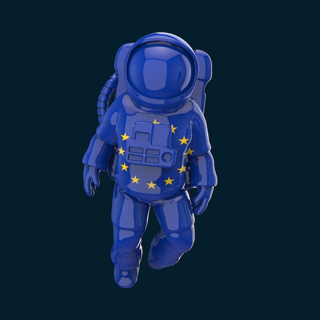 Astronautenkonzept - 3D-Illustration