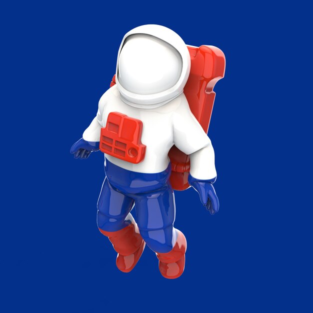 Astronautenkonzept - 3D-Illustration