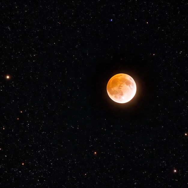 Foto astronomia do céu noturno e da lua