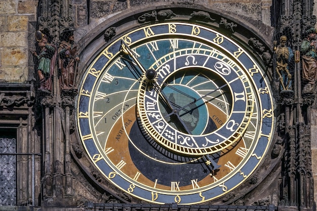 Astronomische Uhr im Altstädter Rathaus in Prag