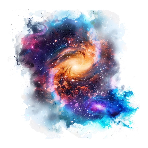 Astrophysik isoliert auf weißem Hintergrund
