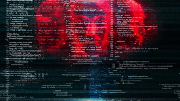 Ataque cibernético Alerta de violación de seguridad Mensaje de alerta Código de software de virus Hackeo de ataque de hacking Progreso
