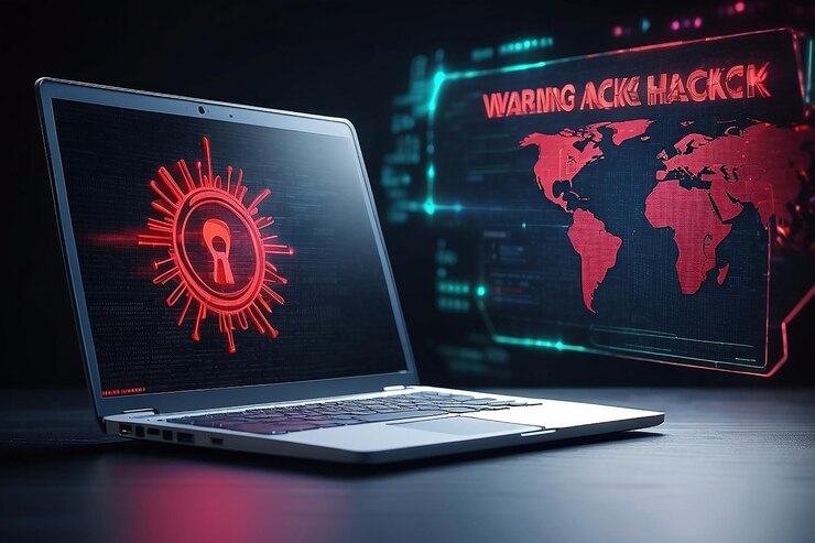 Foto ataque cibernético a una red informática virus spyware malware o software malicioso