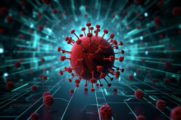 Ataque de malware de virus hacker durante la pandemia de coronavirus