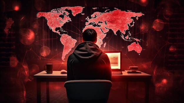 ataque de ransomware malware hacker en todo el mundo