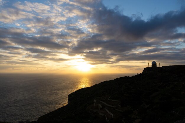 Atardecer en los acantilados de Dingli en Malta