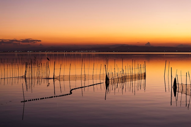 Atardecer desde la Albufera de Valencia