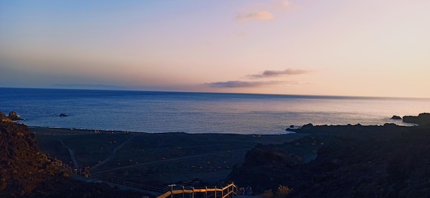 Atardecer an der Playa de Echentive de la Palma