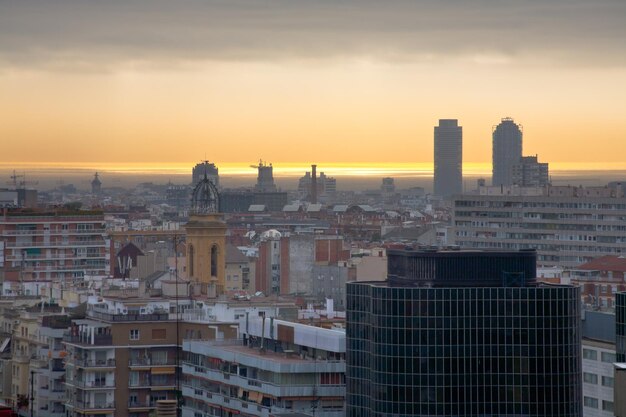 Atardecer en Barcelona