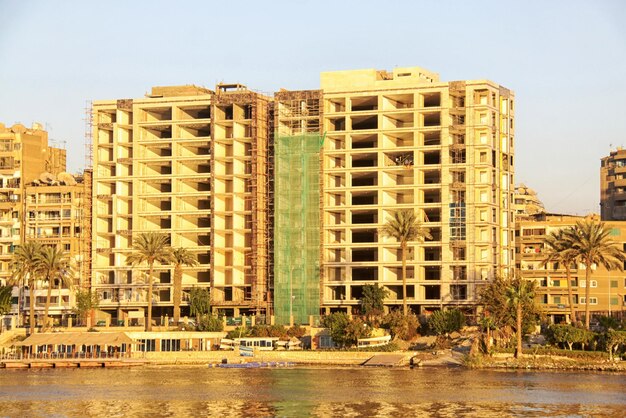 Atardecer en El Cairo desde el puente del río Nilo