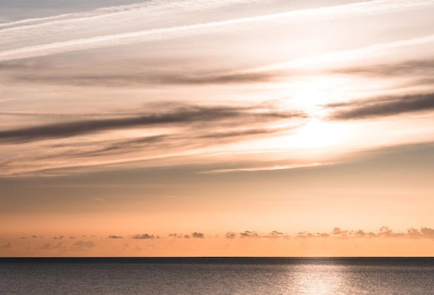 Atardecer en la cala de Cap Roig, Costa brava de Girona.