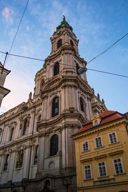 Atardecer en el casco antiguo de Praga