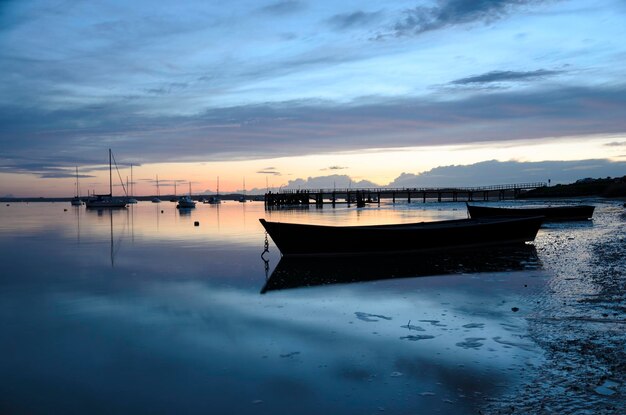 Atardecer en el muelle de Hamworthy