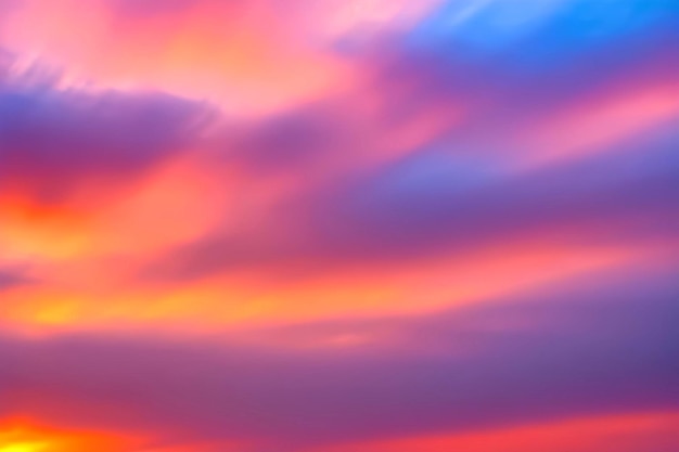 Atardecer de noche con nubes de tonalidad roja