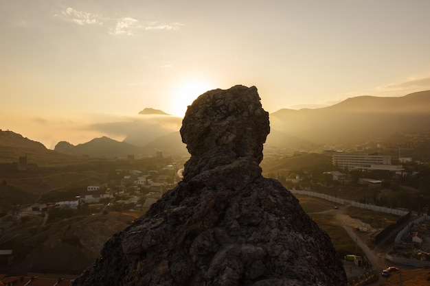 Atardecer desde el Pan de Azúcar en Sudak