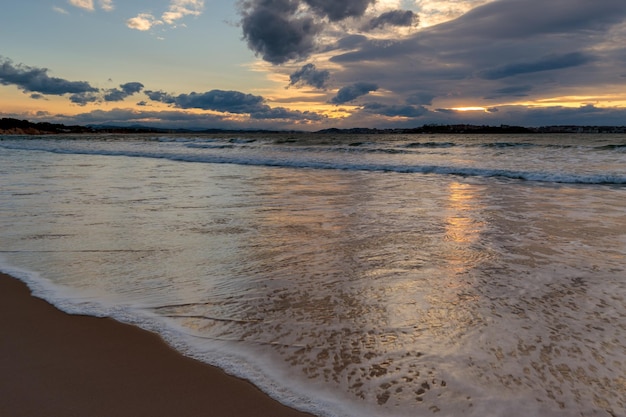 Atardecer en la Playa de Loredo Cantabria ESPAÑA