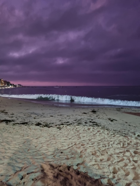 Atardecer en la playa