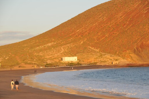 Atardecer de rocas rojas