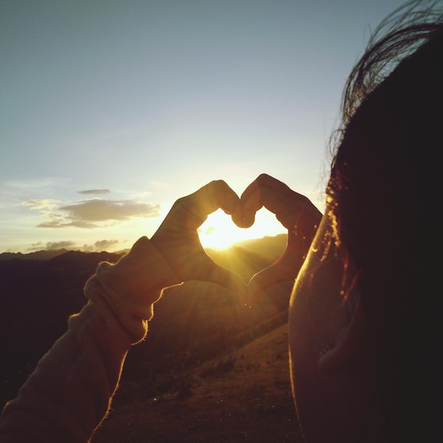 Foto el atardecer