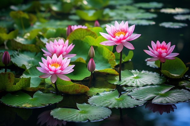 Atemberaubende Blüte Schönheit Lotusblüte Foto