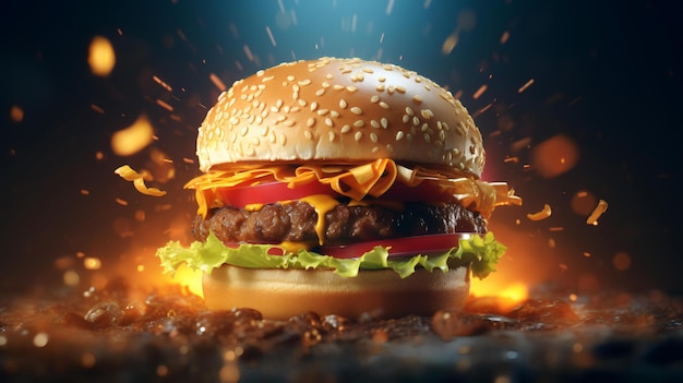 Atemberaubende Hamburger-Fotos, lecker