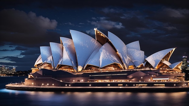 Atemberaubender Blick auf das Sydney Opera House mit mehreren Veranstaltungsorten im Performing Arts Centre