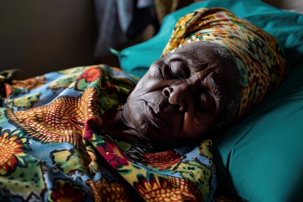 Atento paciente afro-americano médico Gerar Ai