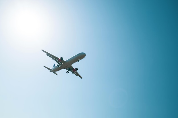 Aterrizaje de un avión comercial