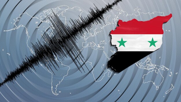Foto atividade sísmica terremoto mapa da síria escala de richter