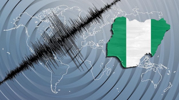Foto atividade sísmica terremoto nigéria mapa escala richter