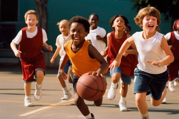 Atividades escolares das crianças, incluindo a aprendizagem, a leitura, o desporto, o regresso à escola, a bicicleta.