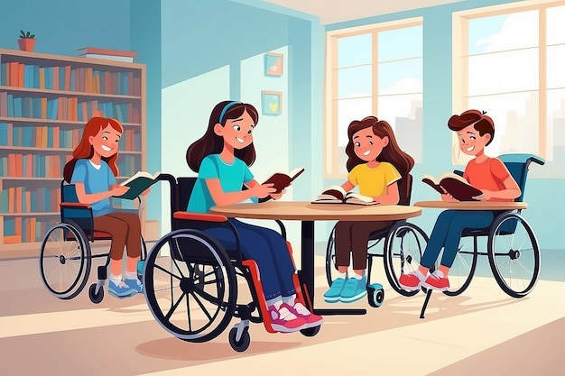 Atividades escolares inclusivas Amigas com deficiência