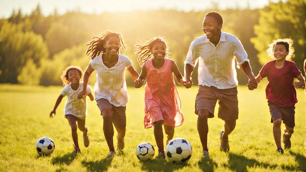 Atividades esportivas em família