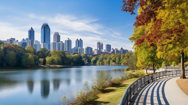 Atlanta georgia estados unidos con vistas al parque piedmont