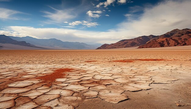 Foto la atmósfera aterradora del valle de la muerte