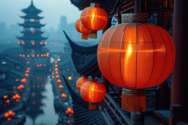 Atmosphäre des chinesischen Frühlingsfestivals professionelle Fotografie